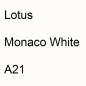 Preview: Lotus, Monaco White, A21.